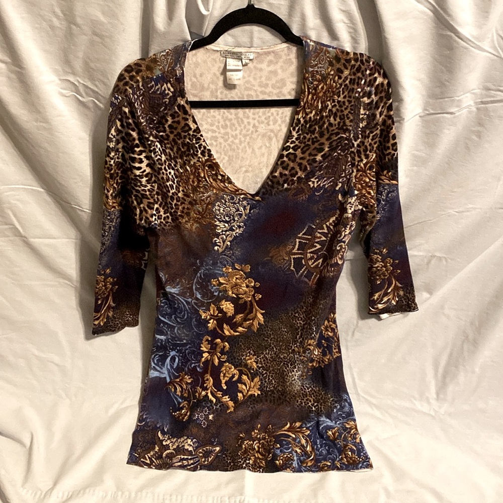 Alberto Makali Brown Leopard Print Design